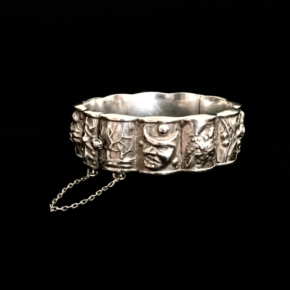 RARE Sterling Calendar Panel Bracelet by SAFIR